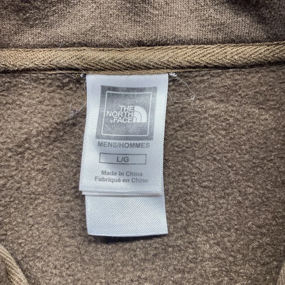 North Face Jacket Mens Large Brown Full Zip Fleece‎ Dot Mesh Outdoor Athletic